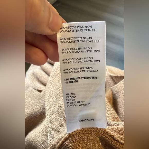 Anthropologie Claudette Ruffled Sleeve Mini
Sweater Dress Camel Brown sz M - Picture 13 of 15